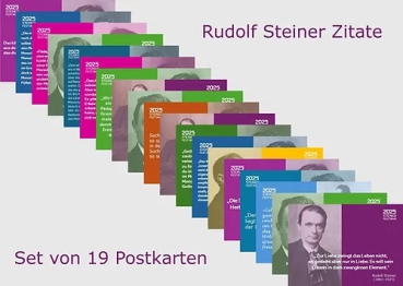 Postkarten mit Rudolf Steiner Zitaten